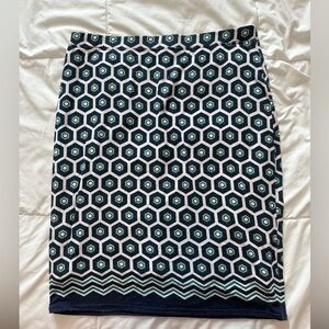 Geometric Pencil Skirt